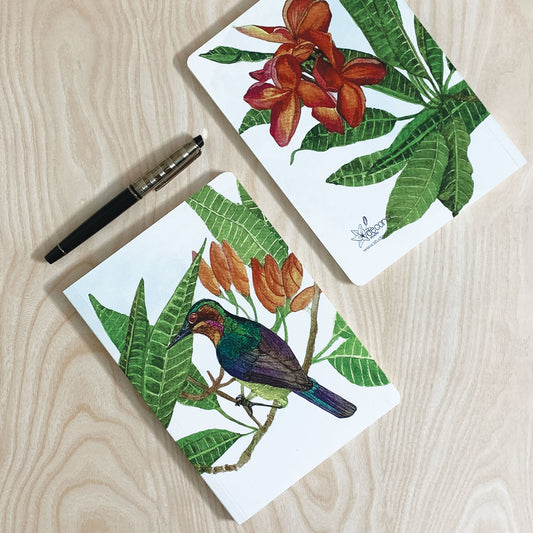 Studio Decorai Iridescent Whispers Purple Sunbird Birds of India Notebooks