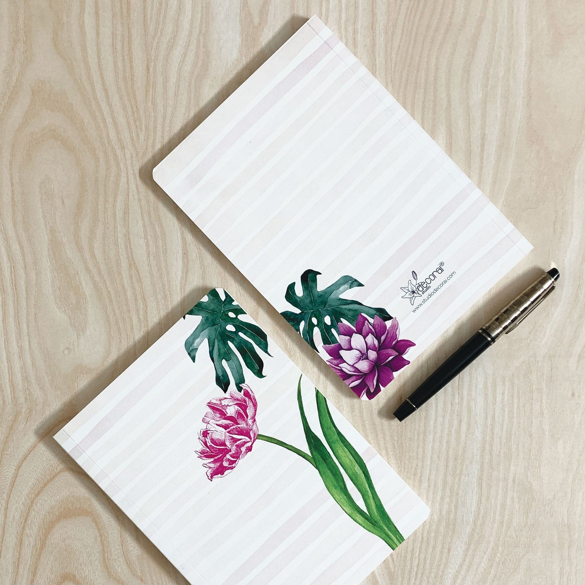 Studio Decorai Notebooks Lilac Lovelies - Botanical Design - Notebook