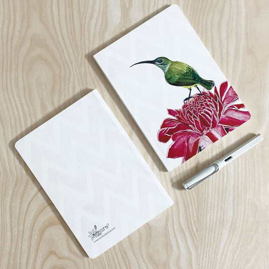 Studio Decorai Notebooks Sunlit Trails - Little Spiderhunter - Birds of India - Notebook