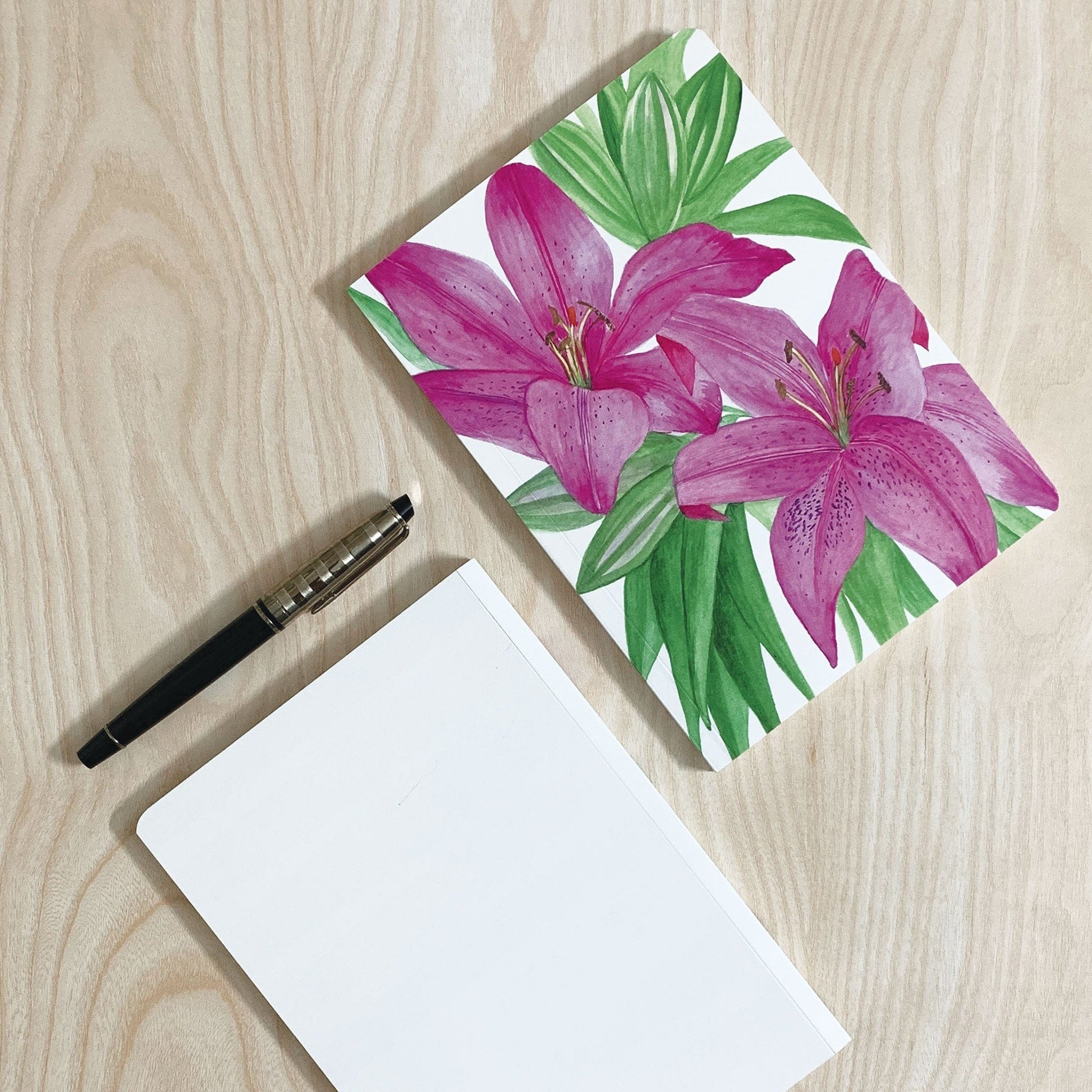 Studio Decorai Notebooks Whispering Lilies - Botanical Design - Notebook